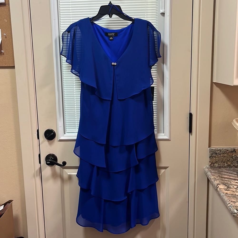 IGNITE Evenings Blue Cocktail Dress